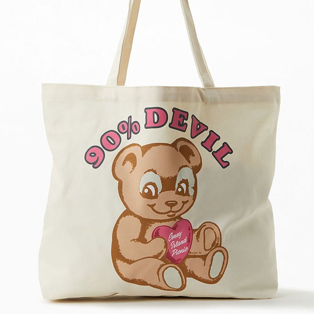 💗 Coney Island Picnic Cute Bear 90% devil Tote Bag
